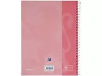 Een Notitieboek Oxford Touch Europeanbook A4+ 4-gaats lijn 80vel pastel roze koop je bij QuickOffice BV