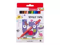 Een Viltstift Bruynzeel Kids set à 12 kleuren koop je bij Unimark Office B.V.