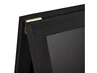 Een Krijt stoepbord Europel 660x1040mm DELUX zwart koop je bij KantoorProfi België BV