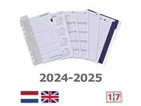 Organizer Kalpa Clipbook A5 inclusief agenda 2024-2025 7dagen/2pagina's slangprint bruin