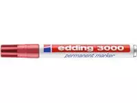 Een Viltstift edding 3000 rond 1.5-3mm karmijnrood koop je bij Van Leeuwen Boeken- en kantoorartikelen