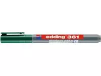 Een Viltstift edding 361 whiteboard rond 1mm groen koop je bij Kantoorvakhandel van der Heijde