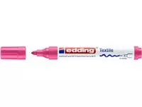 Een Viltstift edding 4500 textiel rond 2-3mm neon roze koop je bij EconOffice