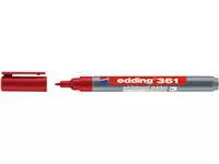 Een Viltstift edding 361 whiteboard rond 1mm rood koop je bij KantoorProfi België BV