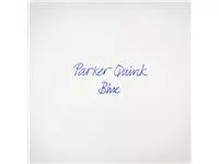 Rollerpenvulling Parker Quink medium blauw blister à 2 stuks