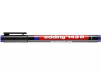 Een Viltstift edding 143 schuin 1-3mm blauw koop je bij Tonerinktshop