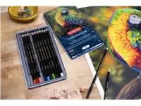 Een Kleurpotloden Derwent Chromaflow set à 12 kleuren koop je bij Van Leeuwen Boeken- en kantoorartikelen