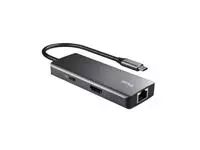 Een Adapter Trust DALYX 6-in-1 USB-C multipoort grijs koop je bij EconOffice