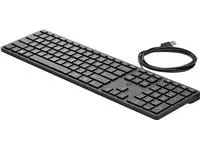 Een Toetsenbord HP 320K Qwerty zwart koop je bij Kantoorvakhandel van der Heijde