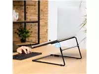 Een Laptopstandaard R-Go Steel Office Zwart koop je bij Totaal Kantoor Goeree
