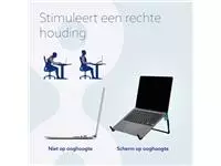 Een Laptopstandaard R-Go Travel Zwart koop je bij KantoorProfi België BV