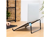 Laptopstandaard R-Go Steel Travel Zwart