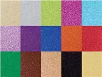 Een Glitterkarton Folia 50x70cm 300gr 15 vel 15 kleuren koop je bij L&N Partners voor Partners B.V.