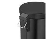 Een Afvalbak Vepa Bins pedaalemmer 5 liter zwart koop je bij Van Leeuwen Boeken- en kantoorartikelen