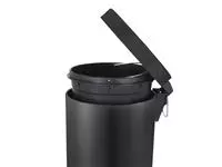Een Afvalbak Vepa Bins pedaalemmer 12 liter zwart koop je bij Van Leeuwen Boeken- en kantoorartikelen