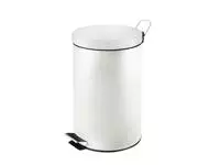 Een Afvalbak Vepa Bins pedaalemmer 12 liter wit koop je bij Van Leeuwen Boeken- en kantoorartikelen