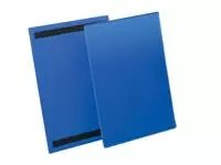 Een Documenthoes Durable magnetisch A4 staand blauw koop je bij Totaal Kantoor Goeree