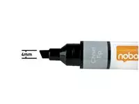 Een Viltstift Nobo whiteboard Liquid ink schuin assorti 4mm 10stuks koop je bij KantoorProfi België BV