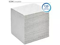 Toiletpapier Scott gevouwen tissue 2-laags 36x250stuks wit 8508