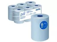 Een Handdoekrol Scott Essential Slimroll 1-laags 190m blauw 6696 koop je bij Totaal Kantoor Goeree