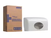 Een Toiletpapierdispenser Aquarius duo voor kleine rollen wit 6992 koop je bij Van Leeuwen Boeken- en kantoorartikelen