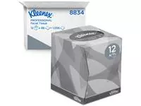 Een Facial tissues Kleenex 2-laags kubus 12x88stuks wit 8834 koop je bij Van Leeuwen Boeken- en kantoorartikelen