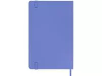 Notitieboek Moleskine pocket 90x140mm blanco hard cover hydrangea blue