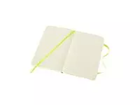Een Notitieboek Moleskine pocket 90x140mm lijn soft cover lemon green koop je bij EconOffice