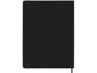 Een Notitieboek Moleskine XL 190x250mm ruit 5x5 hard cover zwart koop je bij Van Leeuwen Boeken- en kantoorartikelen