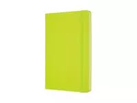 Een Notitieboek Moleskine large 130x210mm lijn hard cover lemon green koop je bij Van Leeuwen Boeken- en kantoorartikelen