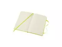 Een Notitieboek Moleskine pocket 90x140mm lijn hard cover lemon green koop je bij EconOffice