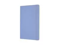 Een Notitieboek Moleskine large 130x210mm lijn soft cover hydrangea blue koop je bij KantoorProfi België BV