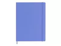 Notitieboek Moleskine XL 190x250mm blanco hard cover hydrangea blue