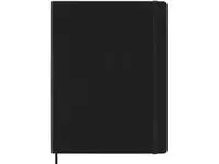 Een Notitieboek Moleskine XL 190x250mm dots hard cover zwart koop je bij Van Leeuwen Boeken- en kantoorartikelen