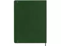 Notitieboek Moleskine XL 190x250mm lijn soft cover myrtle green