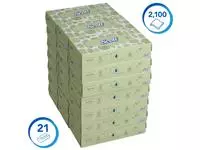 Facial tissues Scott 2-laags standaard 21x100stuks wit 8837