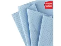 Een Poetsrol WypAll L10 1-laags 18,3cmx239m 630 vel blauw 7494 koop je bij EconOffice