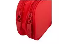 Een Pennenetui Quattro Colori rechthoekig 2-delig 22x11x7cm Rosso koop je bij Goedkope Kantoorbenodigdheden