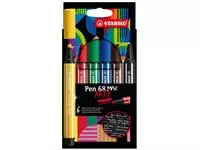 Een Viltstift STABILO Pen 68 Max Arty assorti etui à 6 stuks koop je bij Tonerinktshop