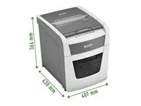 Een Papiervernietiger Leitz IQ Auto+ Small Office 50X P4 snippers 4x28mm koop je bij QuickOffice BV