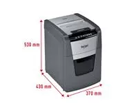 Een Papiervernietiger Rexel Optimum Auto+ 90X snippers 4x28mm koop je bij QuickOffice BV