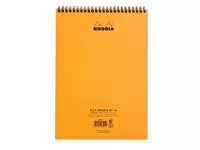 Een Spiraalblok Rhodia A4 lijn 160 pagina's 80gr oranje koop je bij Van Leeuwen Boeken- en kantoorartikelen