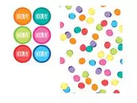 Een Uitdeelzakjes Haza Festive Colors met stickers 6 stuks koop je bij Van Leeuwen Boeken- en kantoorartikelen