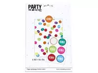 Een Uitdeelzakjes Haza Festive Colors met stickers 6 stuks koop je bij EconOffice
