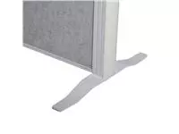 Een Scheidingswand MAUL akoestiek 100x180 3x lichtgrijs wit frame op voet koop je bij Van Leeuwen Boeken- en kantoorartikelen