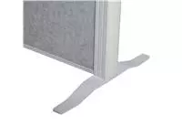 Een Scheidingswand MAUL akoestiek 100x180 2x licht- 1x donkergrijs wit frame op voet koop je bij Van Leeuwen Boeken- en kantoorartikelen