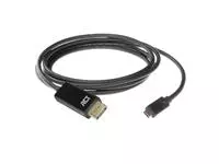 Een Kabel ACT USB-C naar Displayport 60Hz 2 meter koop je bij KantoorProfi België BV