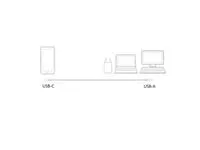 Kabel ACT USB 3.2 naar USB-C laad -en data 1 meter
