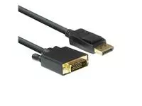 Een Kabel ACT DisplayPort naar DVI 1.8 meter zwart koop je bij EconOffice