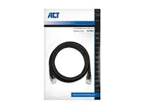 Kabel ACT CAT6 Network koper 2 meter zwart